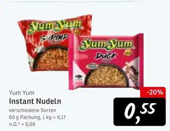 KONSUM Yum yum instant nudeln Angebot