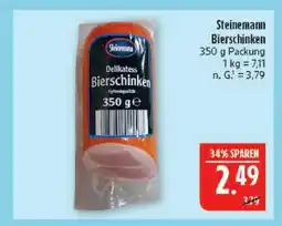 Marktkauf Steinemann bierschinken Angebot
