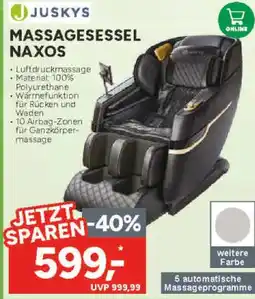 Marktkauf Juskys massagesessel naxos Angebot