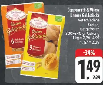 Edeka Coppenrath & wiese unsere goldstücke mehrkorn-brötchen Angebot