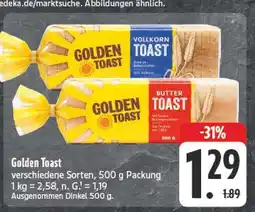 Edeka Golden toast vollkorn toast Angebot