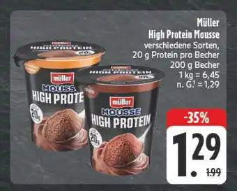 Edeka Müller high protein mousse Angebot