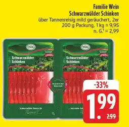 Edeka Familie wein schwarzwälder schinken Angebot