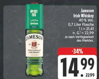 Edeka Jameson irish whiskey Angebot