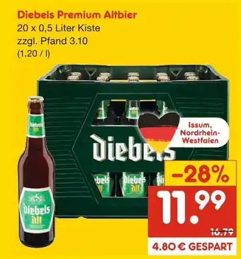 Netto Marken-Discount Diebels premium altbier Angebot