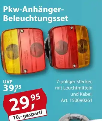 Sonderpreis Baumarkt Pkw-Anhänger- Beleuchtungsset Angebot