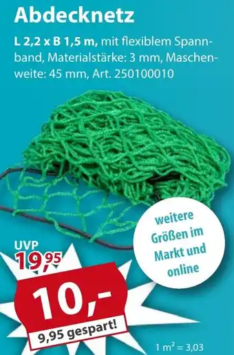 Sonderpreis Baumarkt Abdecknetz Angebot