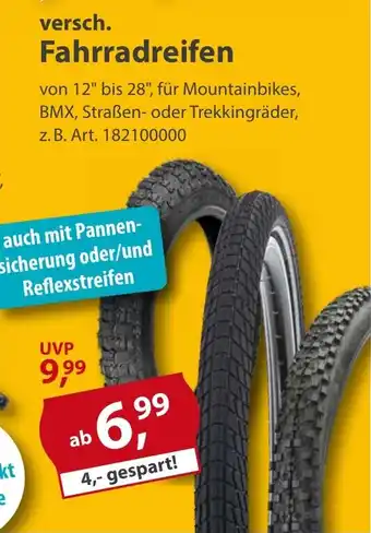 Sonderpreis Baumarkt versch. Fahrradreifen Angebot