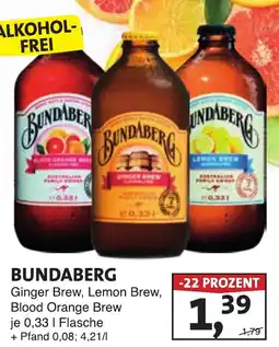 Lösch Depot BUNDABERG Ginger Brew, Lemon Brew, Blood Orange Brew Angebot