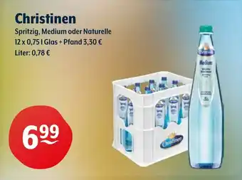 Getränke Hoffmann Christinen Spritzig, Medium oder Naturelle Angebot