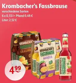 Getränke Hoffmann Krombacher's Fassbrause Angebot