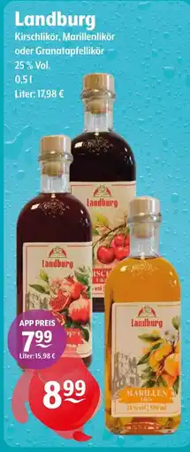 Getränke Hoffmann Landburg Kirschlikör, Marillenlikör oder Granatapfellikör Angebot