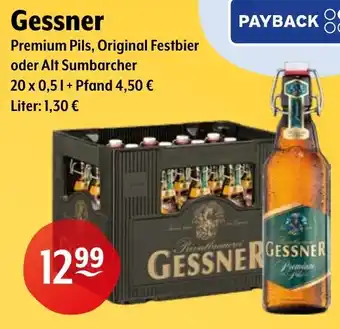 Getränke Hoffmann Gessner Premium Pils, Original Festbier oder Alt Sumbarcher Angebot