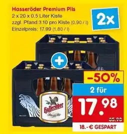 Netto Marken-Discount HASSERÖDER Premium Pils Angebot
