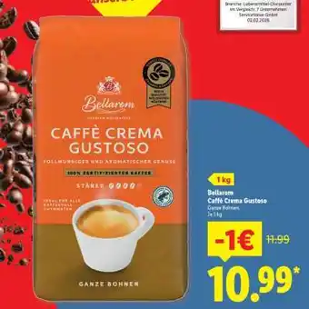 Lidl Bellarom Caffè Crema Gustoso Angebot
