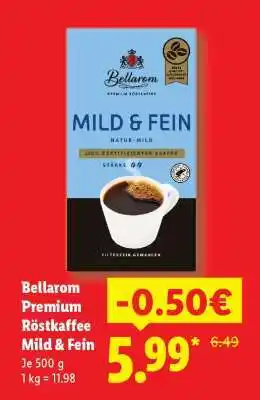 Lidl Bellarom Premium Röstkaffee Mild & Fein Angebot