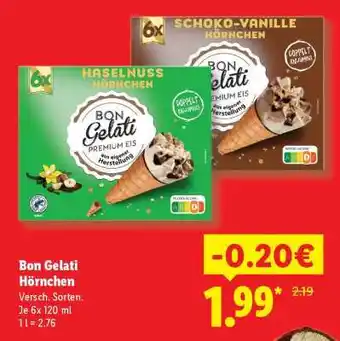 Lidl Bon Gelati Hörnchen Angebot