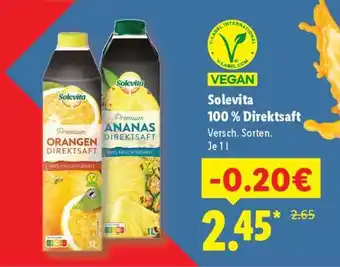 Lidl Solevita 100 % Direktsaft Angebot