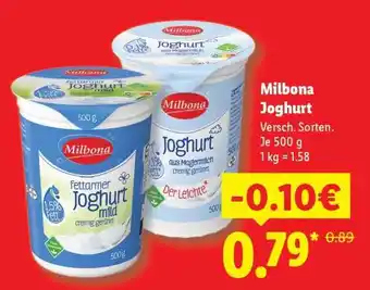 Lidl Milbona Joghurt Angebot