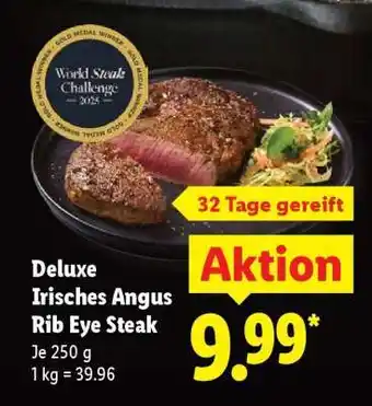 Lidl Deluxe Irisches Angus Rib Eye Steak Angebot