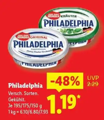 Lidl Philadelphia Angebot
