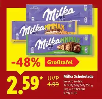 Lidl MILKA Schokolade Angebot