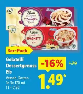 Lidl Gelatelli Dessertgenuss Eis Angebot