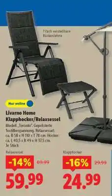 Lidl Livarno Home Klapphocker/Relaxsessel Angebot