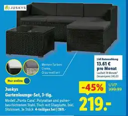 Lidl Juskys Gartenlounge-Set, 3-tlg Angebot
