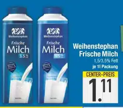 Edeka Weihenstephan frische Milch Angebot