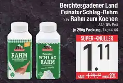 Edeka Berchtesgadener Land Feinster Schlag-Rahm oder Rahm zum Kochen Angebot