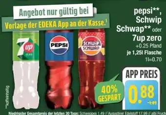 Edeka pepsi, Schwip Schwap oder 7up zero Angebot