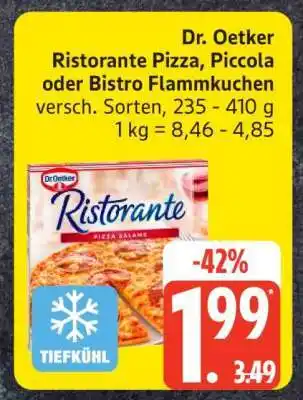 Edeka Dr. Oetker Ristorante Pizza, Piccola oder Bistro Flammkuchen Angebot
