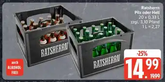 Edeka Ratsherrn Pils oder Hell Angebot