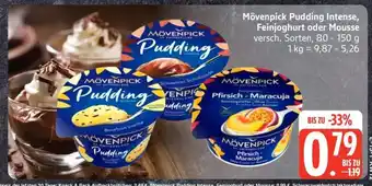 Edeka Mövenpick Pudding Intense, Feinjoghurt oder Mousse Angebot