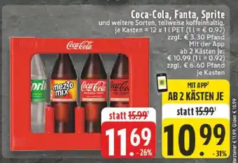 Edeka Coca­Cola/ Fanta/ Sprite Angebot