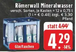 Edeka Römerwall Mineralwasser Angebot