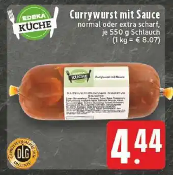 Edeka Currywurst mit Sauce Angebot