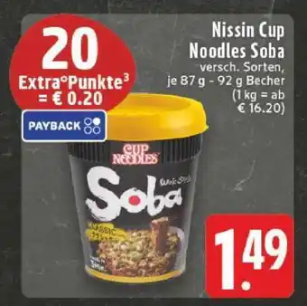 Edeka Nissin Cup Noodles Soba Angebot