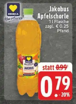 Edeka Jakobus Apfelschorle Angebot