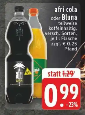Edeka Afri Cola oder Bluna Angebot