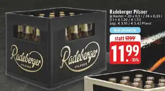 Edeka Radeberger Pilsner Angebot