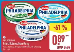 Aldi Nord PHILADELPHIA Frischkäsezubereitung Angebot