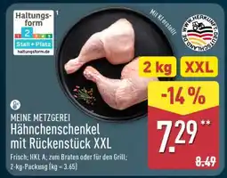 Aldi Nord Hähnchenschenkel mit Rückenstück XXL Angebot