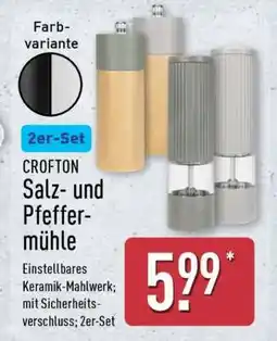 Aldi Nord CROFTON Salz- und Pfeffermühle Angebot