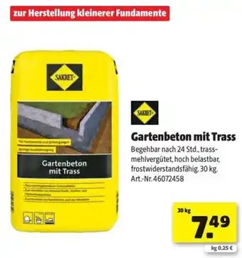 Hagebau SAKRET Gartenbeton mit Trass Angebot