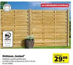 Hagebau Dichtzaun,,Seeland" Angebot