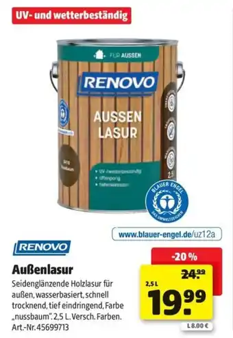 Hagebau RENOVO Außenlasur Angebot