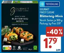 Aldi Süd GOURMET FINEST CUISINE Blätterteig-Minis Angebot
