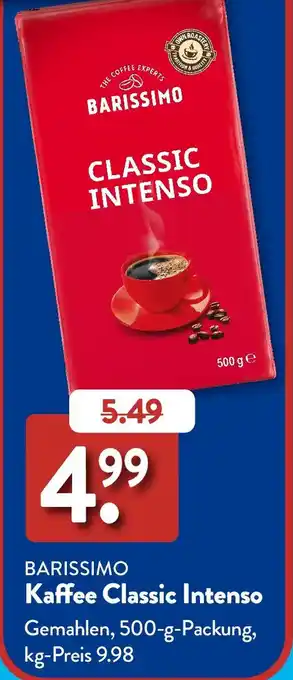 Aldi Süd BARISSIMO Kaffee Classic Intenso Angebot